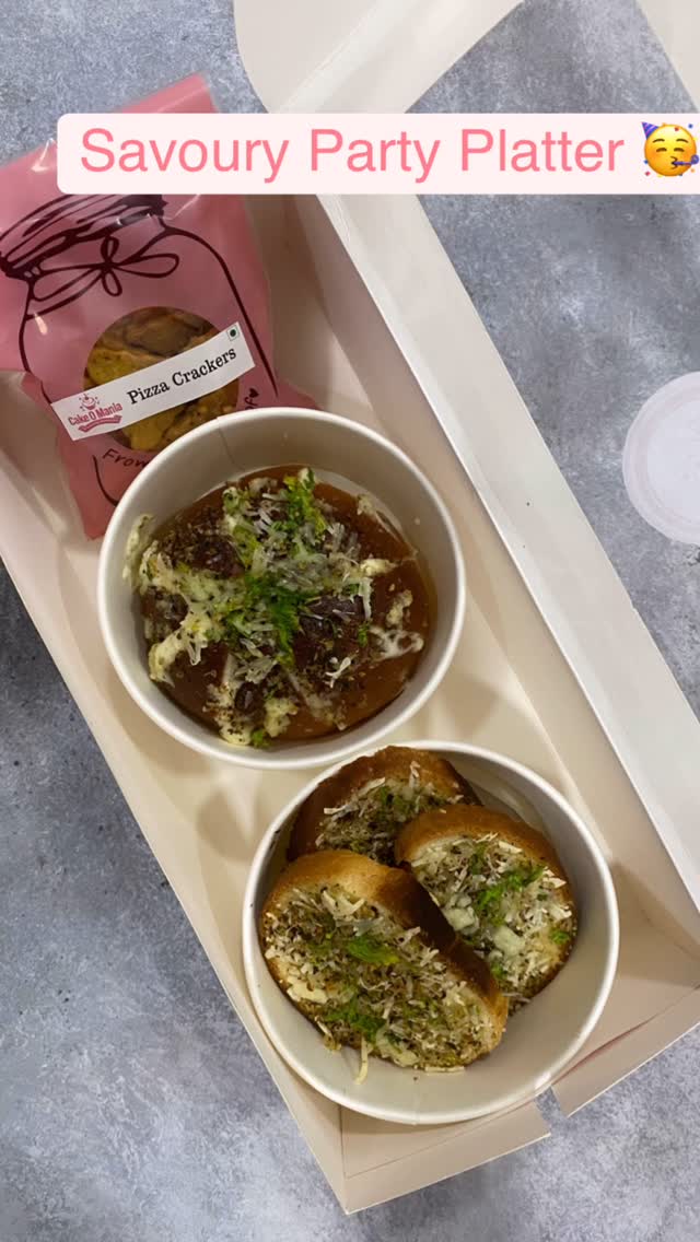 🎉 NEW Launch Alert! 🎉

Say hello to the ultimate indulgence — our Party Platter is now on the menu! 🍕🧄🧀

✨ What’s inside?
✅ Cheesy Korean Bun
✅ Cheese Garlic Toast
✅ Spicy Pizza Crackers

All this goodness at an introductory offer of just ₹399! 🤯
Perfect for house parties, movie nights, or when you’re just craving a little bit of everything! 💕

📦 Order now & elevate your snacking game!
📍 Available at CakeOMania Studio | DM to pre-book 📲 9620902494 

#CakeOMania #PartyPlatter #CheesyDelights #BangaloreEats #NewOnTheMenu #CheeseLovers #SnackBoxGoals