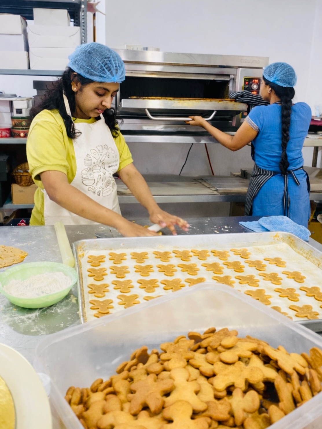 While celebrations happen outside, our kitchen is in full motion—large batches, tight timelines, and a strong commitment to deliver on time, every single time.

And today, a special moment for me as a founder and a mother—having my little daughter pitch in, observe, and help in her own small way. Watching her be part of this journey reminds me why we do what we do. 

Proud to be building this as a women-led business, where teamwork, resilience, and accountability drive everything we do